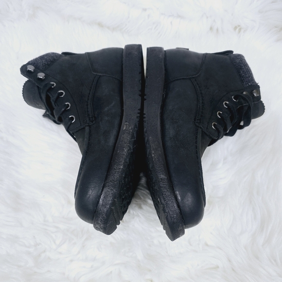 Ugg Merrick Black Leather Chukka Waterproof Boots Size 7.5 - Picture 4 of 8